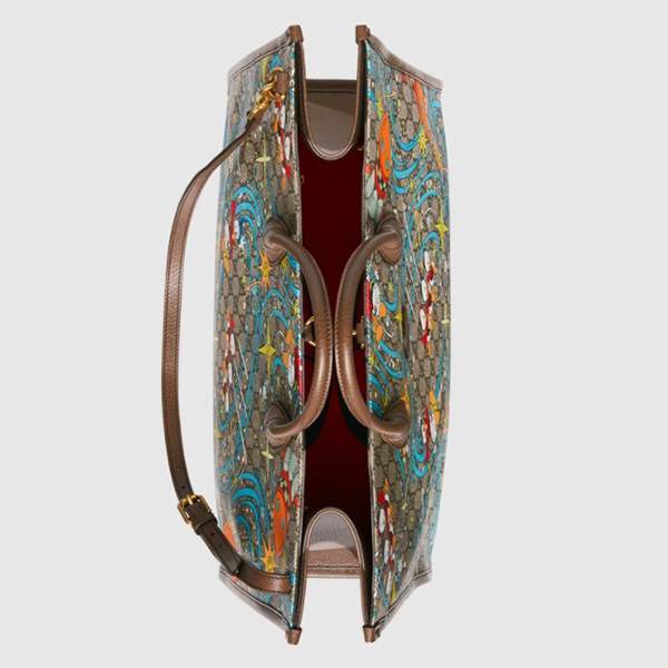 限定コラボ!グッチxDISNEY★ドナルドダック★ラージトート650037 2O4AT 8679